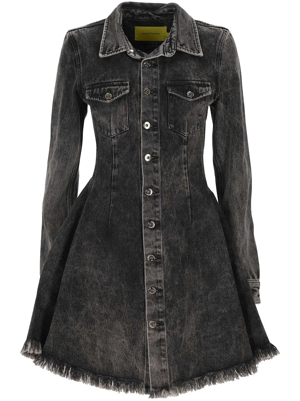 Marques'almeida Frayed Denim Dress