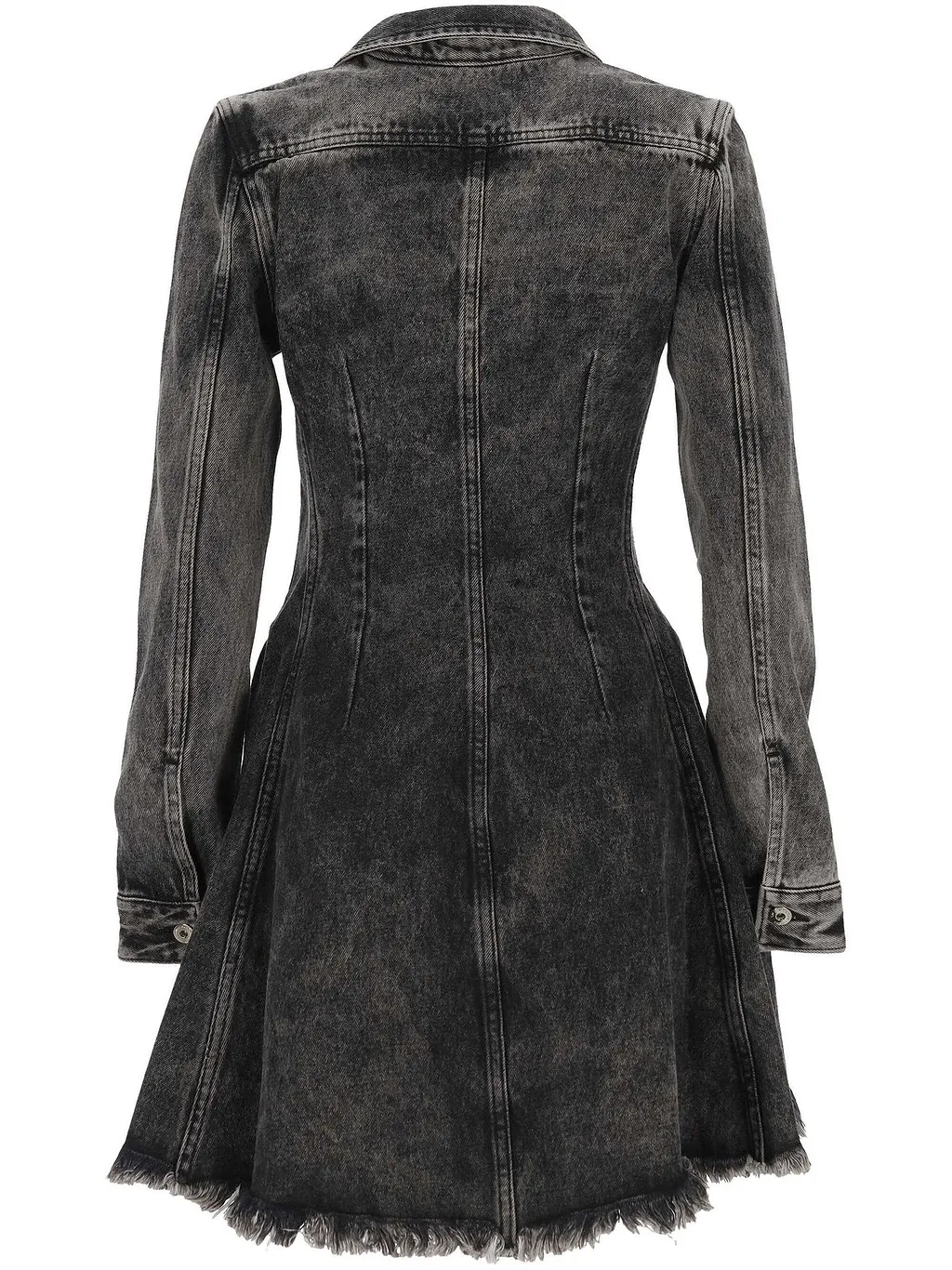 Marques'almeida Frayed Denim Dress