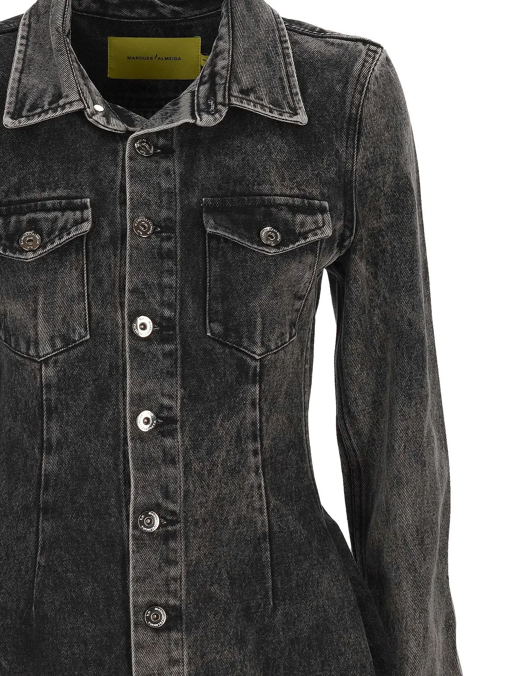 Marques'almeida Frayed Denim Dress