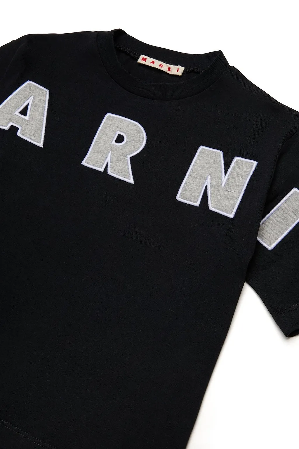 Marni Kids Logo Embroidered Crewneck T-Shirt
