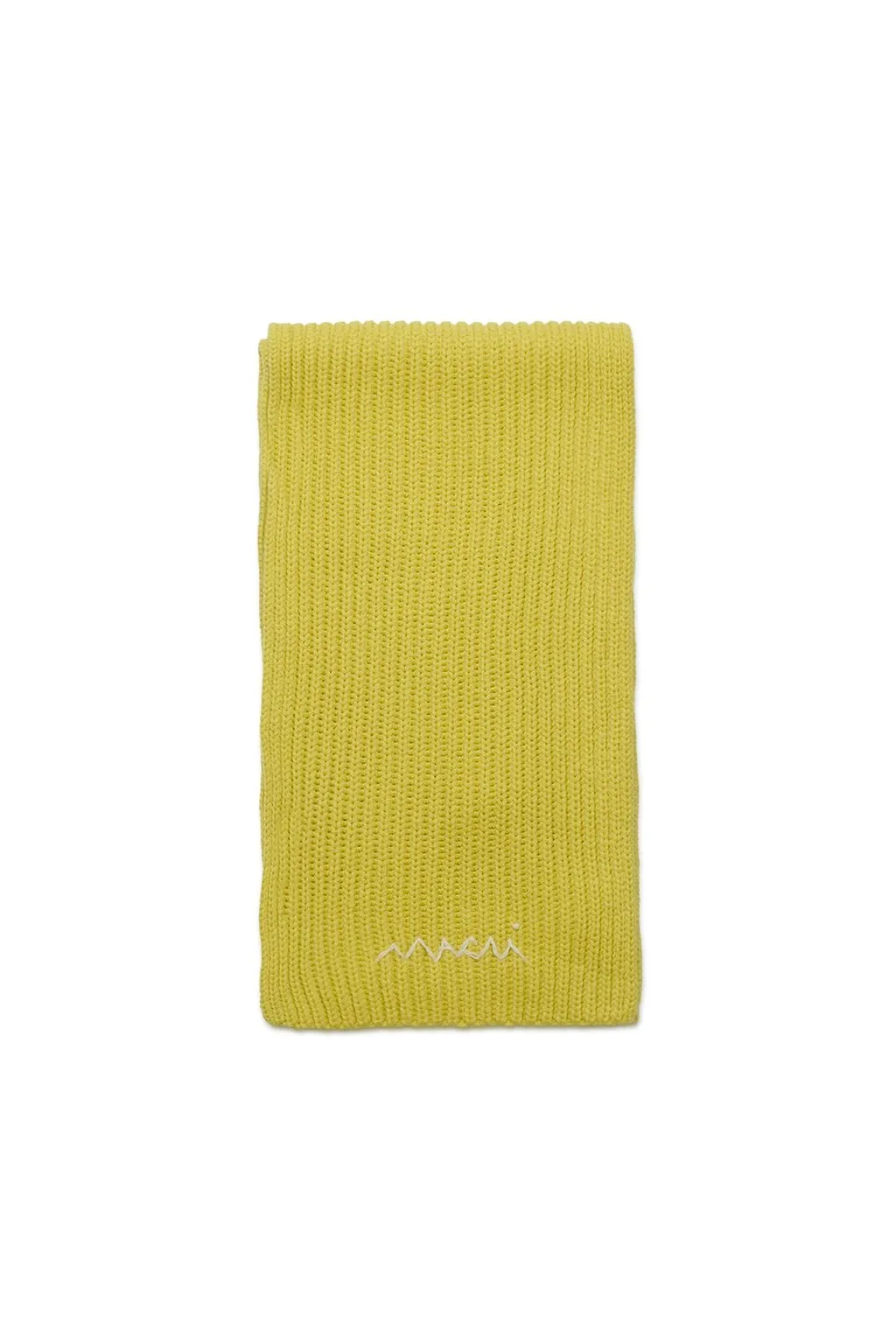 Marni Kids Logo Embroidered Knit Scarf