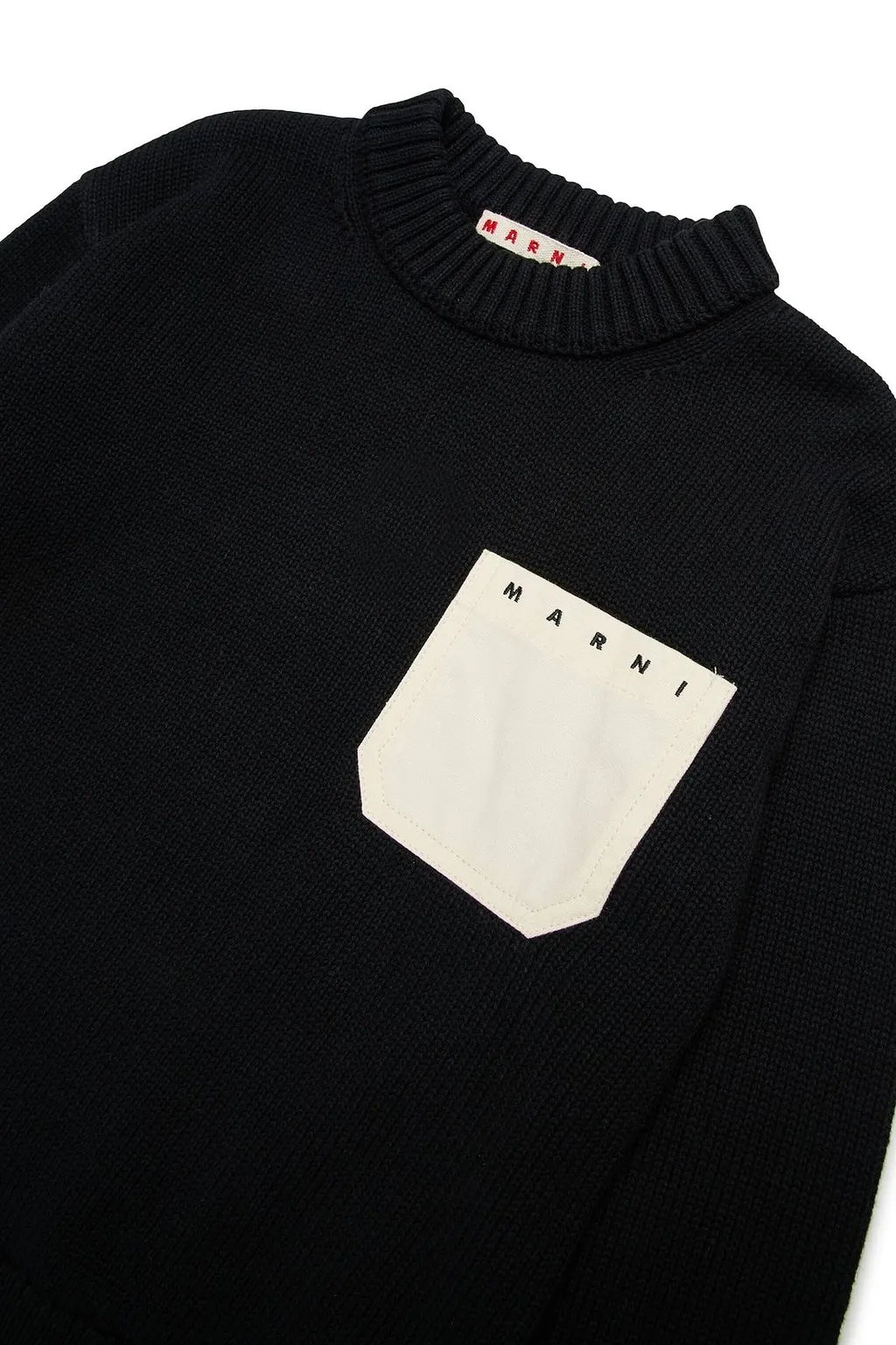 Marni Kids Logo Embroidered Knitted Jumper