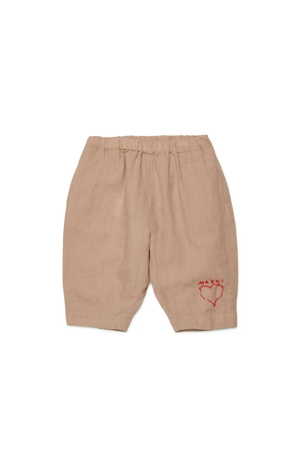 Marni Kids Logo Embroidered Pants