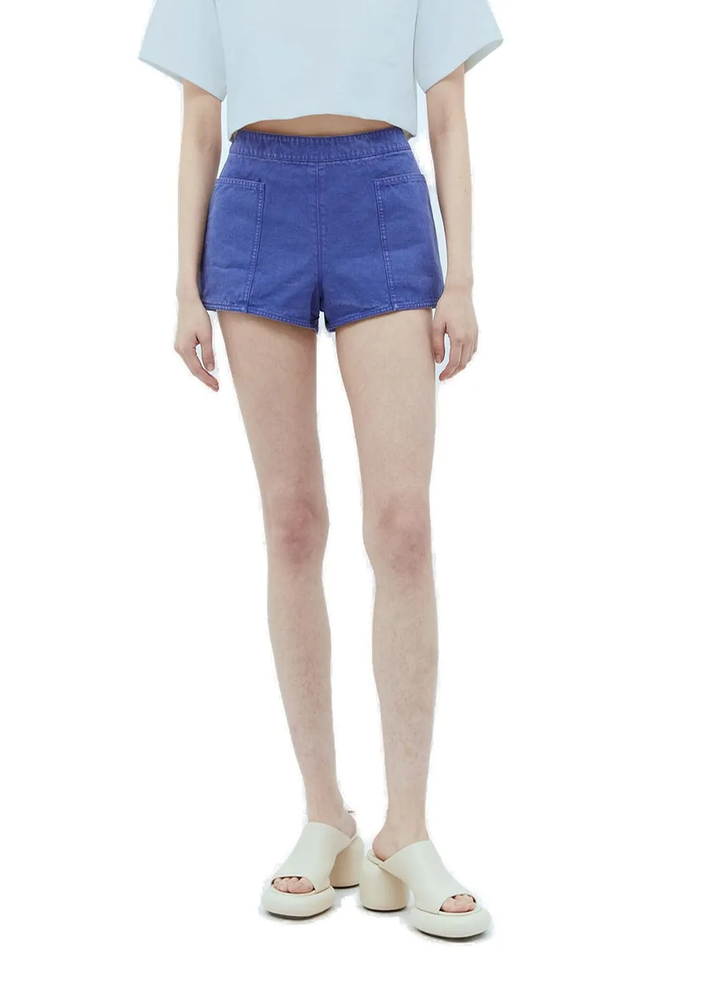 Max Mara Low-Rise Denim Shorts
