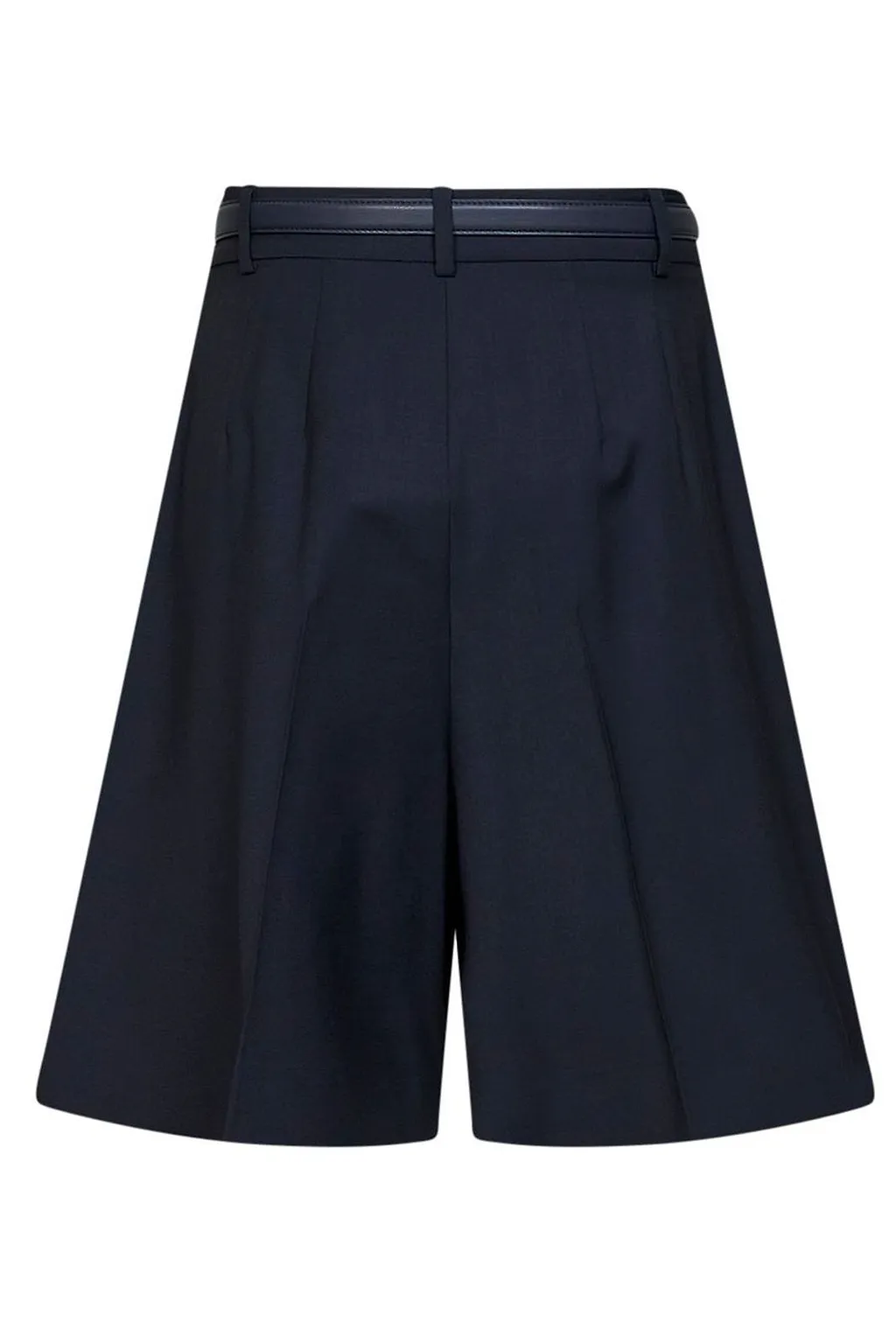 Max Mara Studio Pleated Belted Bermuda Shorts