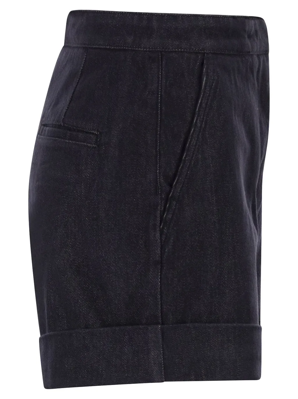 Max Mara Mxmcalca Turn-Up Hem Denim Shorts