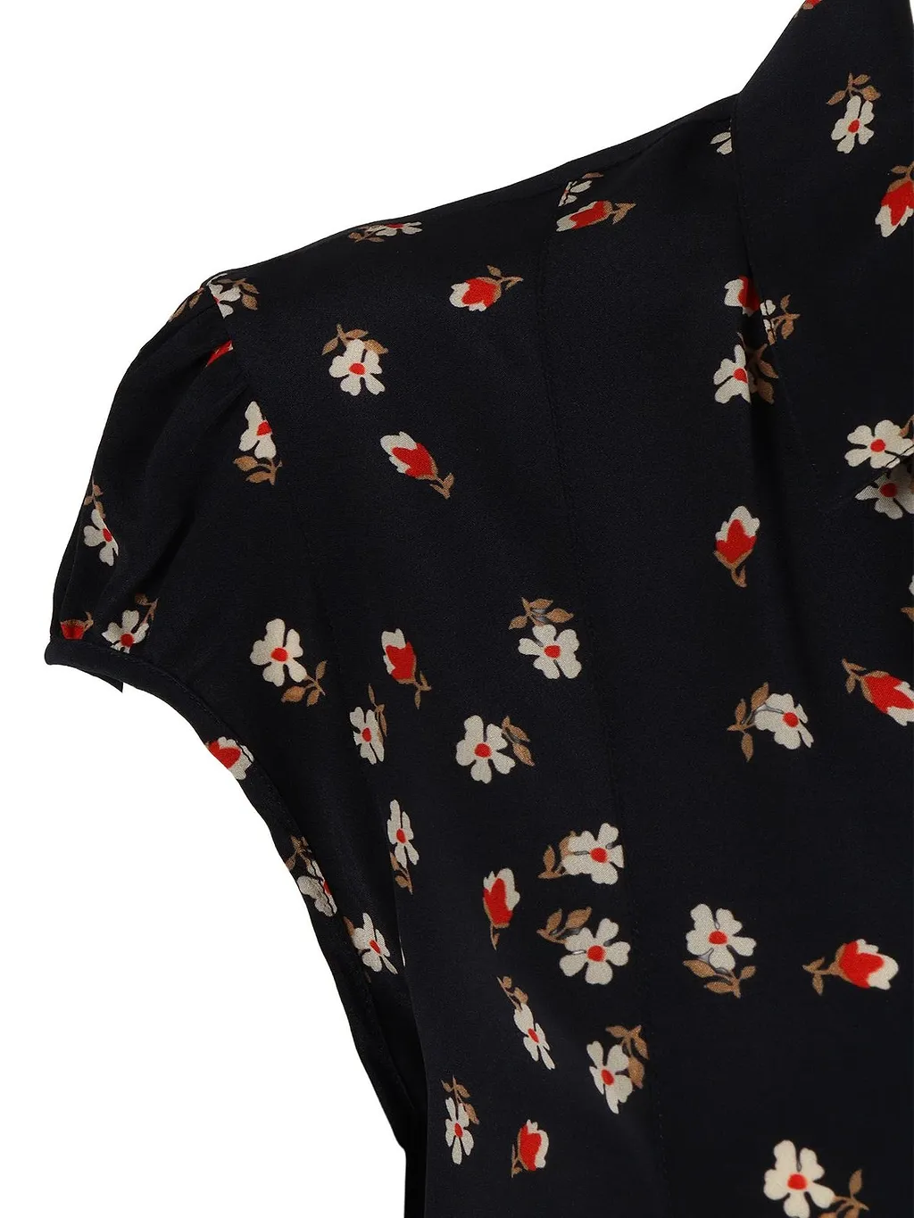 Max Mara Studio Canale Floral Printed Top