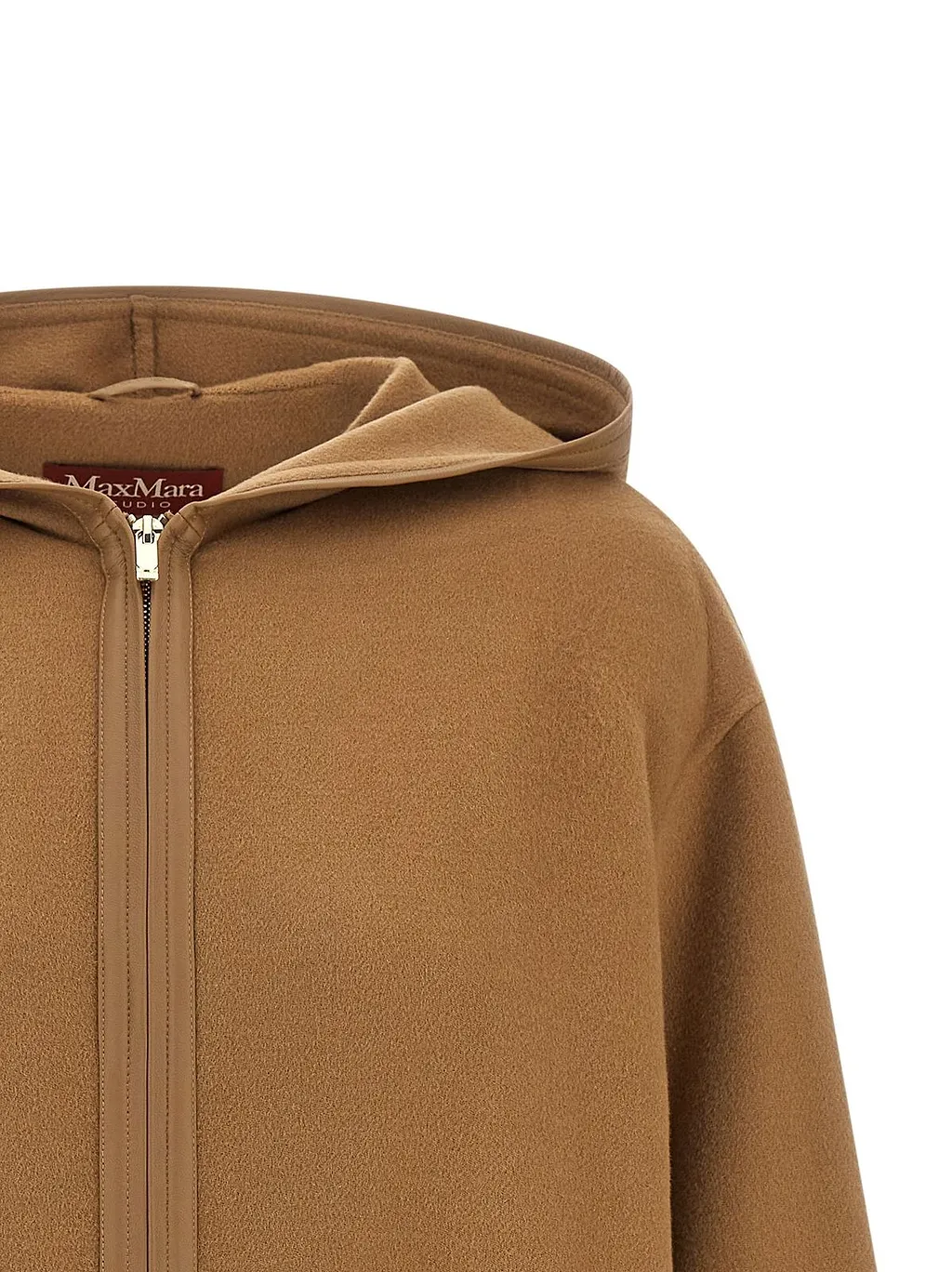 Max Mara Studio Drop Shoulder Hooded Coat
