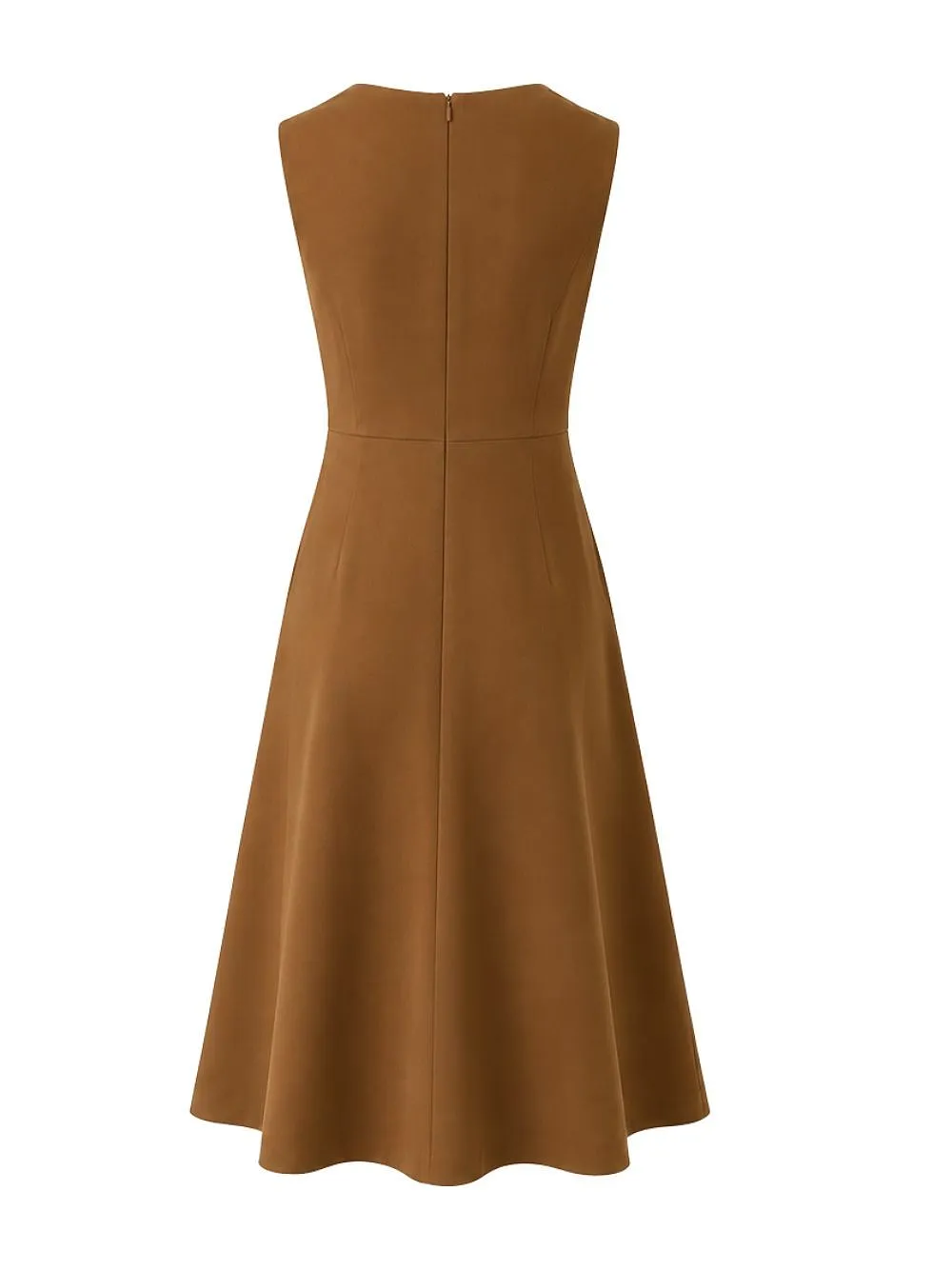 Max Mara Studio Mstcurva V-Neck Midi Dress