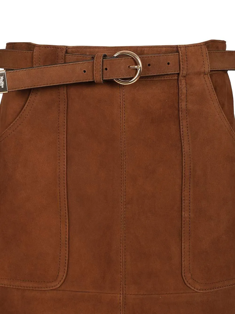 Max Mara Studio Mstennis Belted Midi Skirt