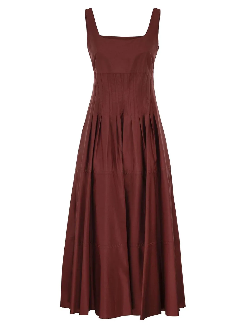 Max Mara Studio Feltre Structured Bodice Midi Dress