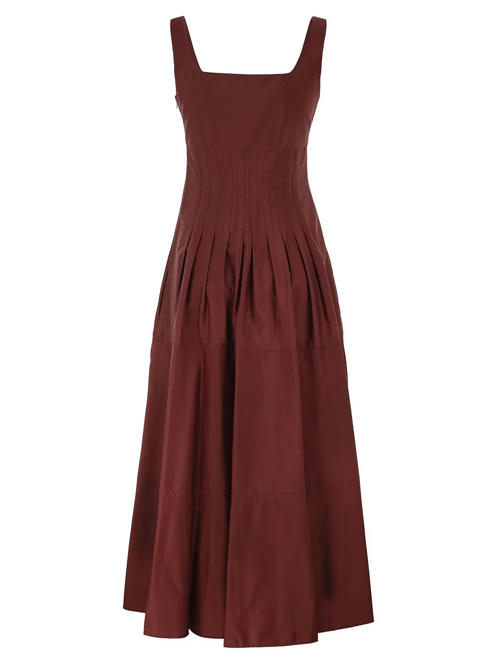 Max Mara Studio Feltre Structured Bodice Midi Dress