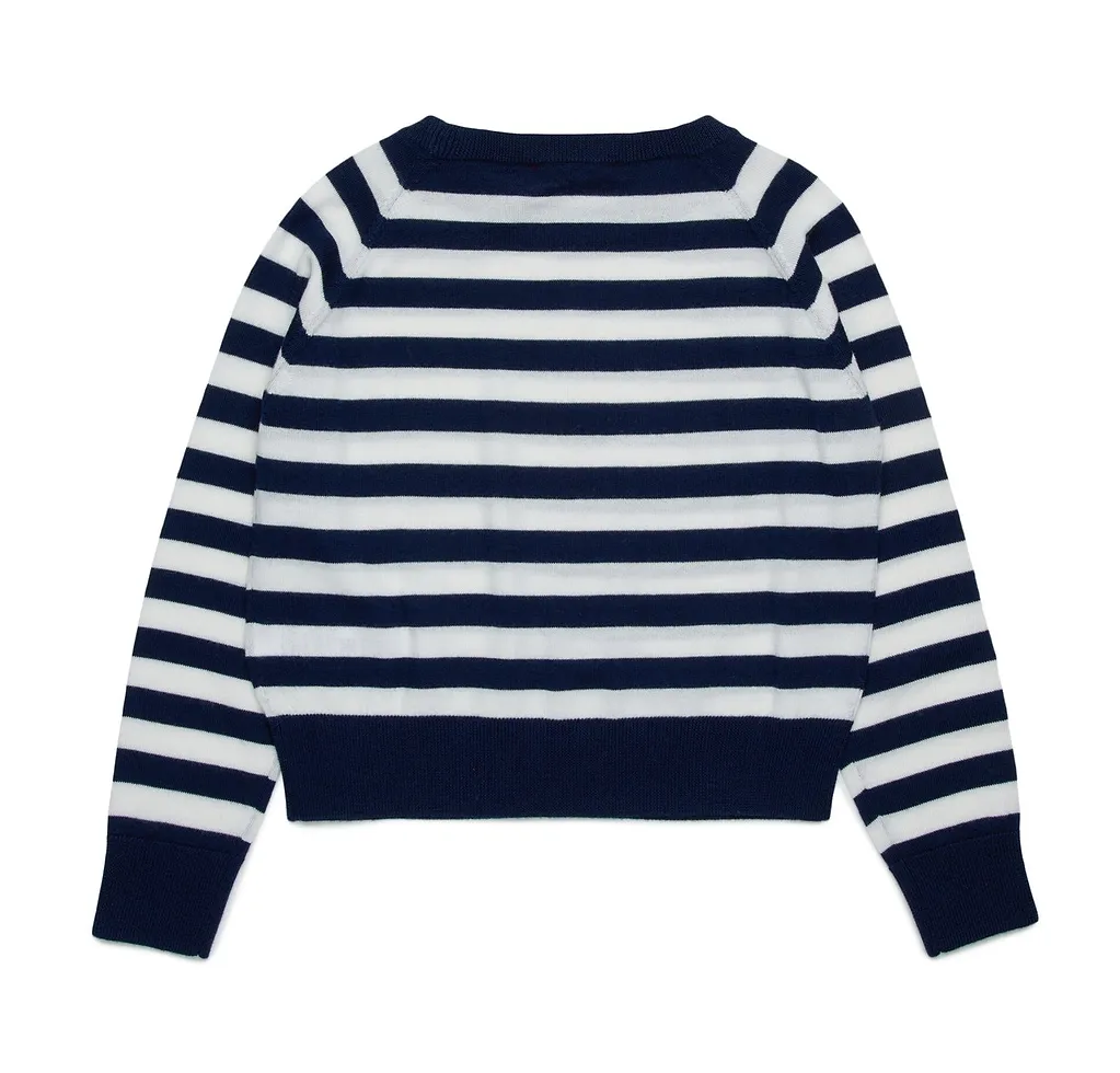 Max&Co. Kids Striped Crewneck Knitted Jumper