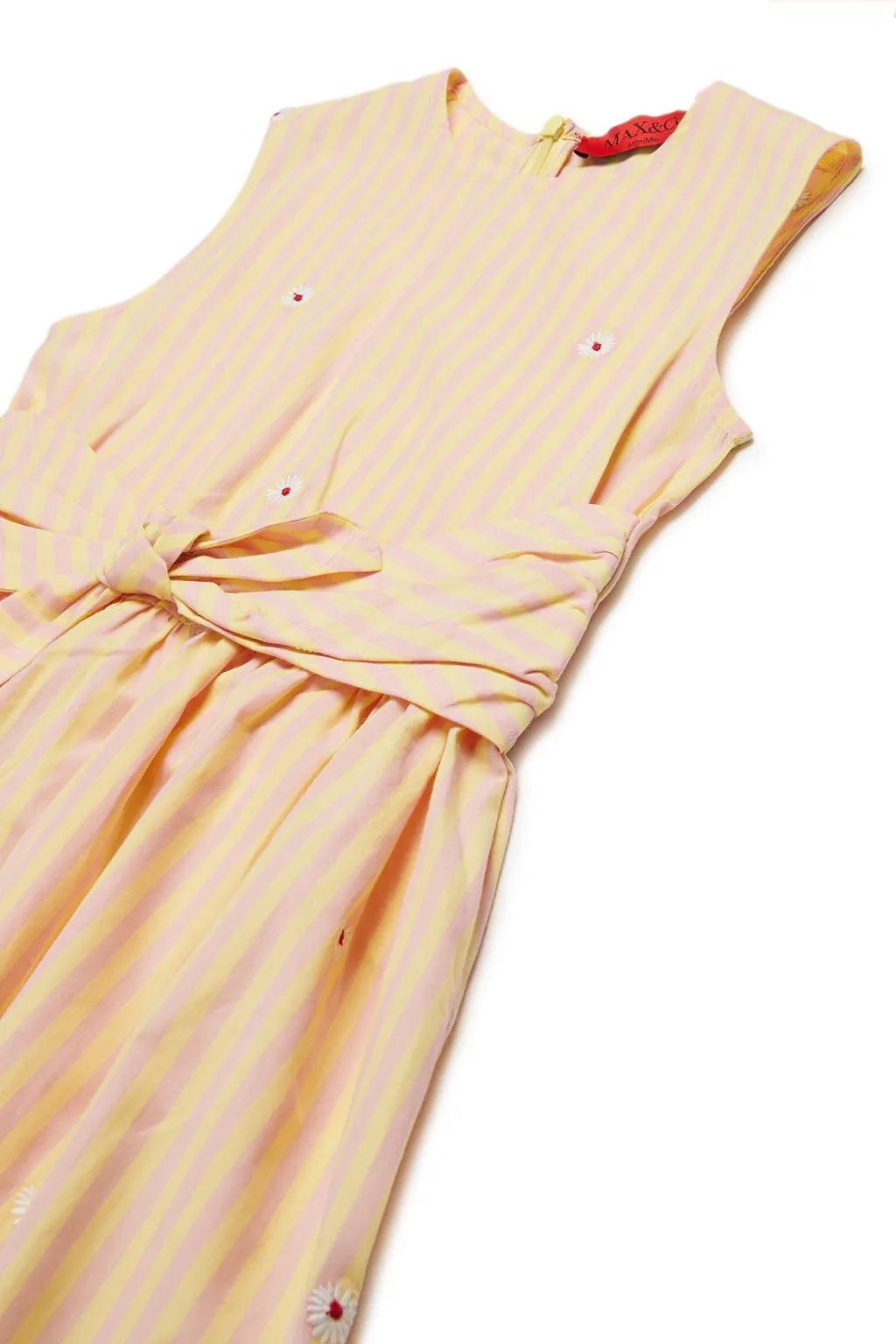 Max&Co. Kids Striped Crewneck Sleeveless Dress