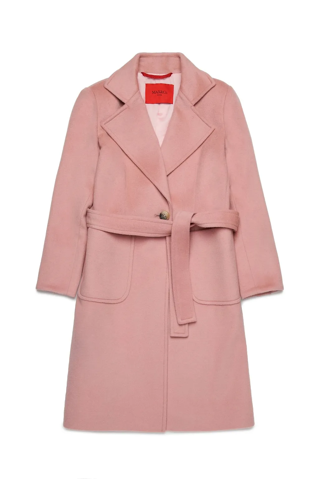 Max&Co. Kids Tied-Waist Long Coat