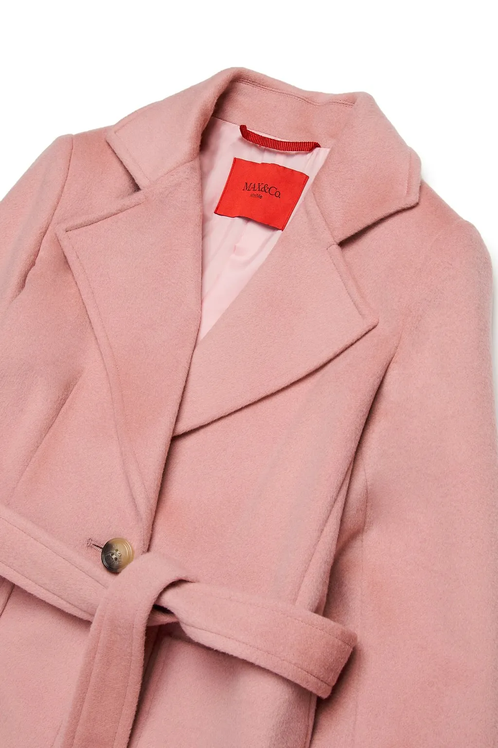 Max&Co. Kids Tied-Waist Long Coat