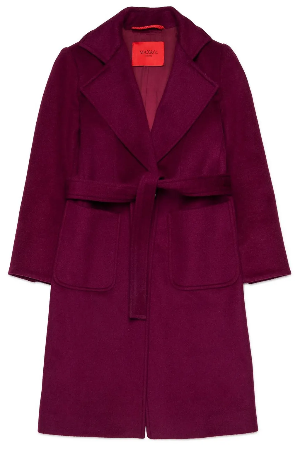 Max&Co. Kids Tied-Waist Long Coat