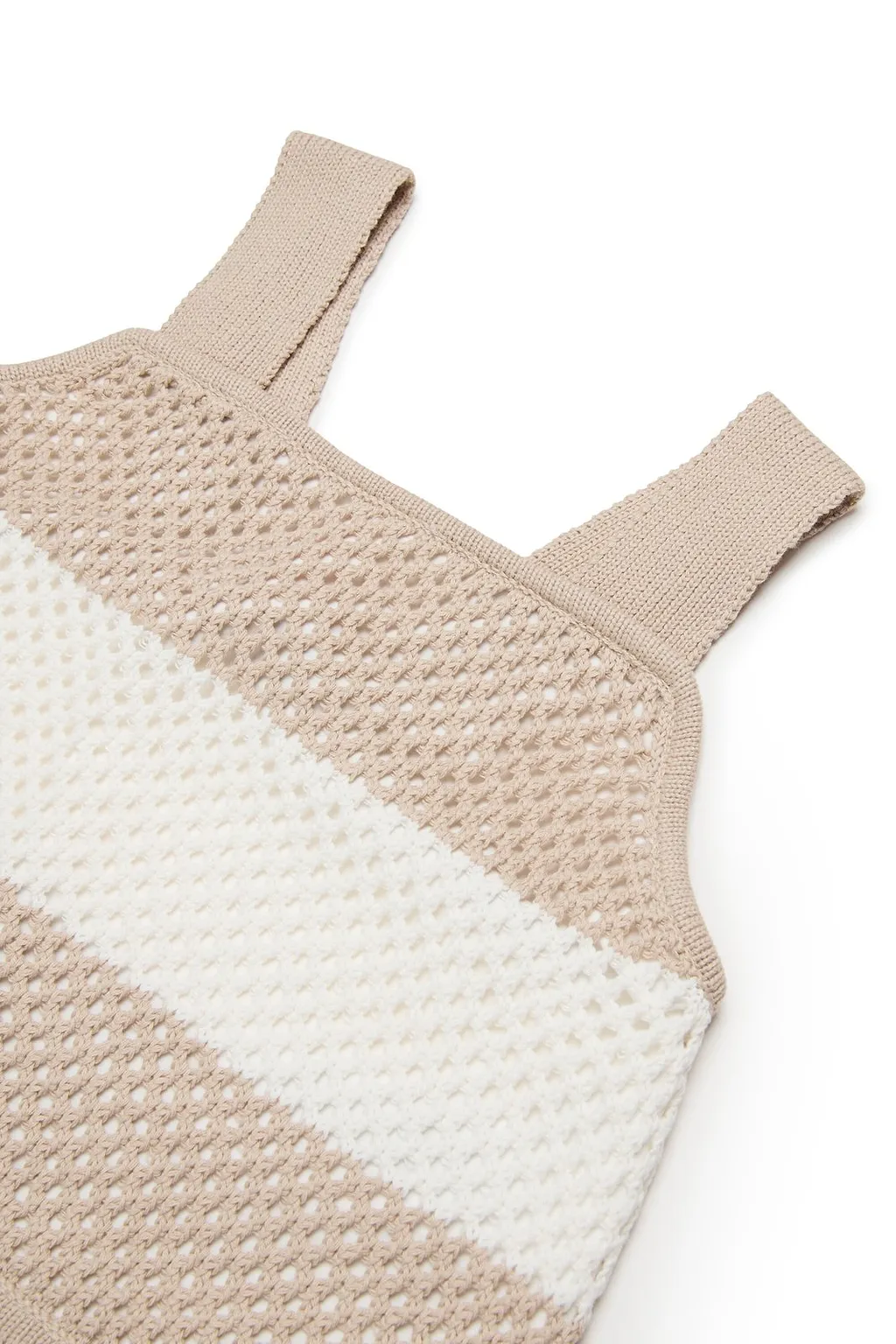 Max&Co. Kids Striped Sleeveless Knitted Top
