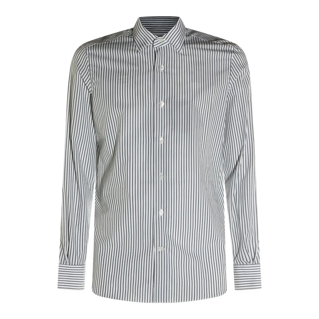Mazzarelli Striped Long-Sleeve Shirt