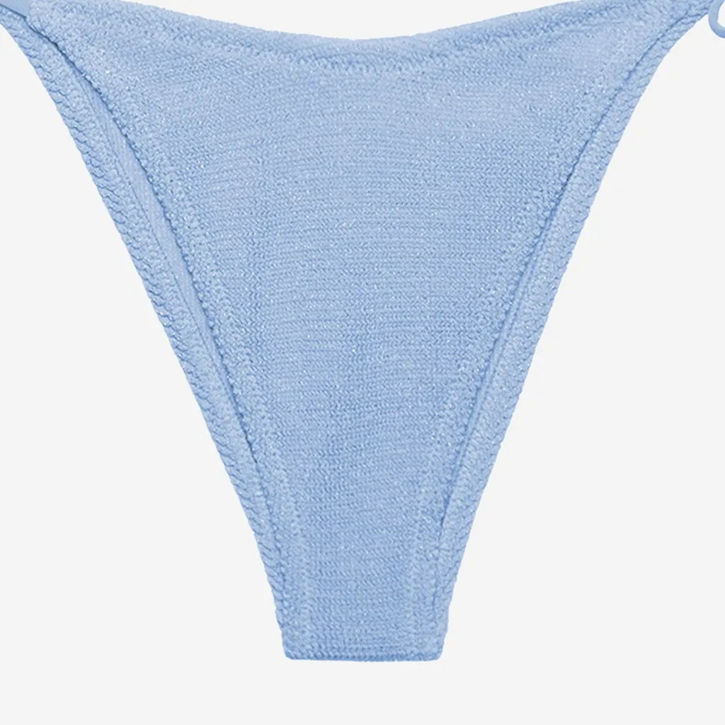 Crinkle Tie-Side Bikini Bottoms