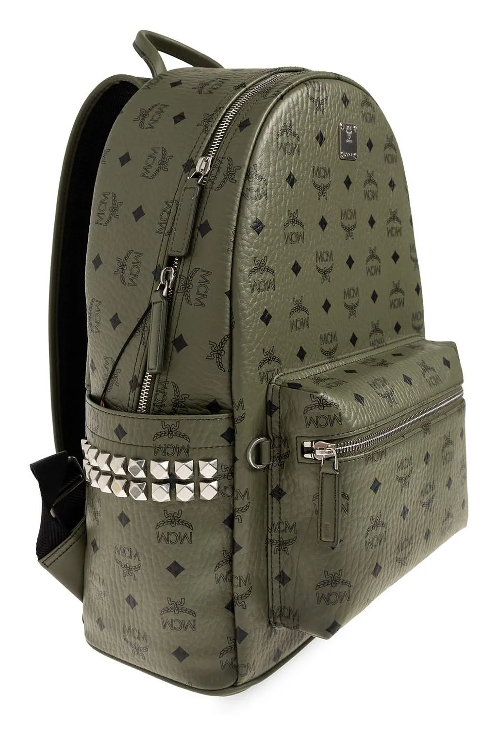 Mcm Allover Logo Printed Backpack