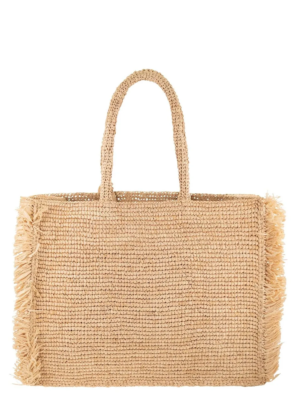 Mc2 Saint Barth Fringed Logo Tote Bag