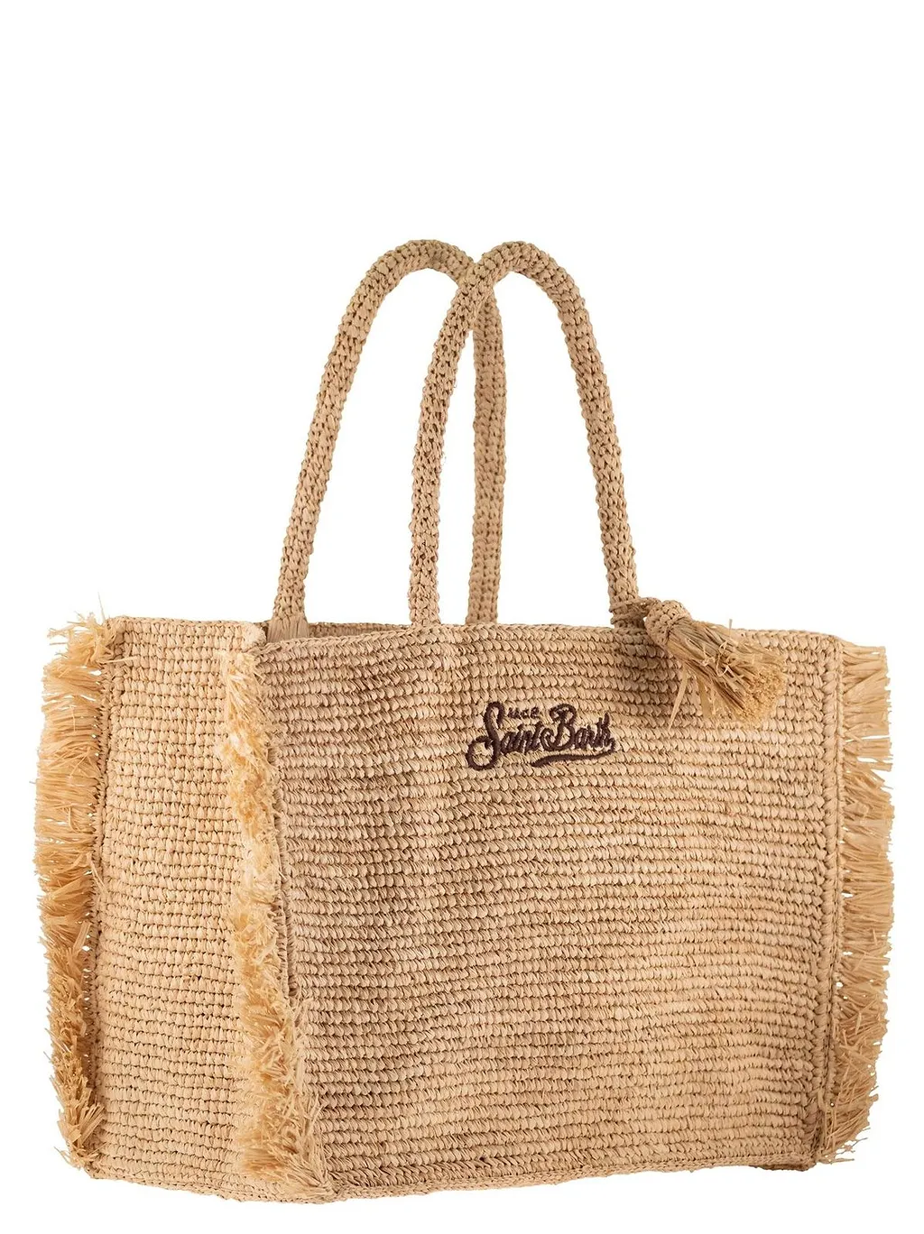 Mc2 Saint Barth Fringed Logo Tote Bag