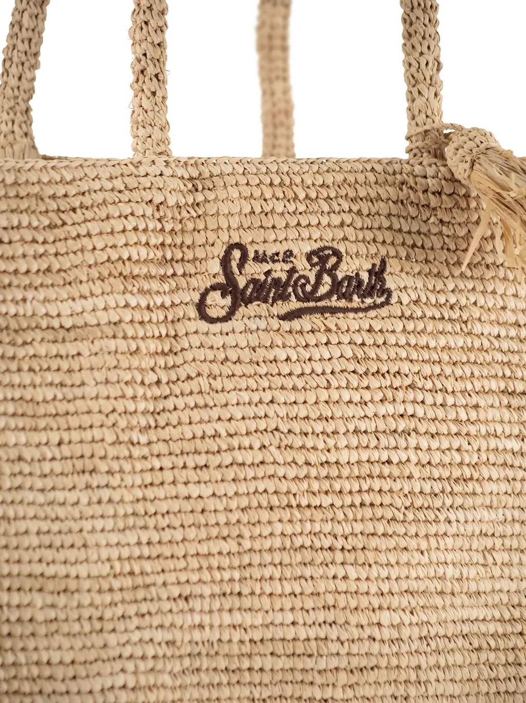 Mc2 Saint Barth Fringed Logo Tote Bag
