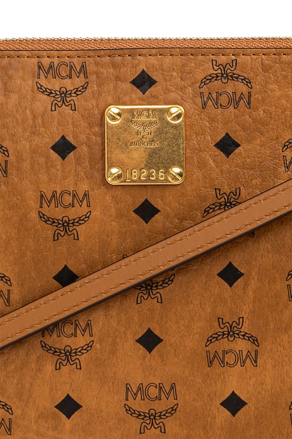 Mcm Aren Monogram Mini Shoulder Bag