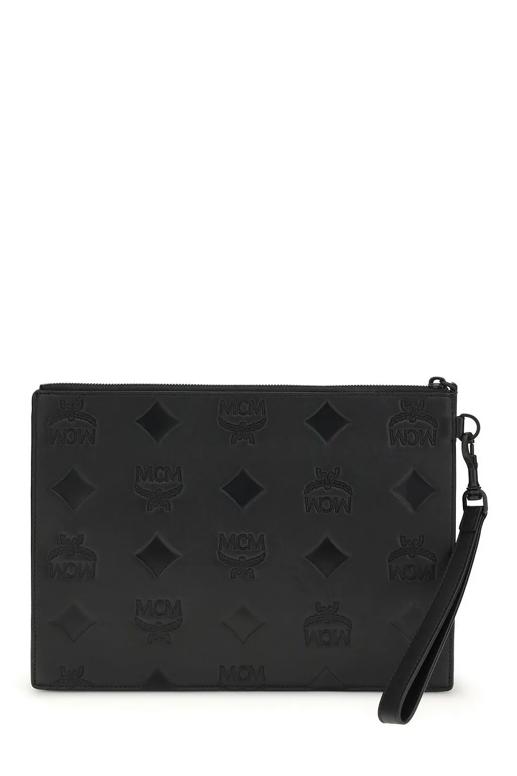 Mcm Aren Wristlet Zipped Pouch