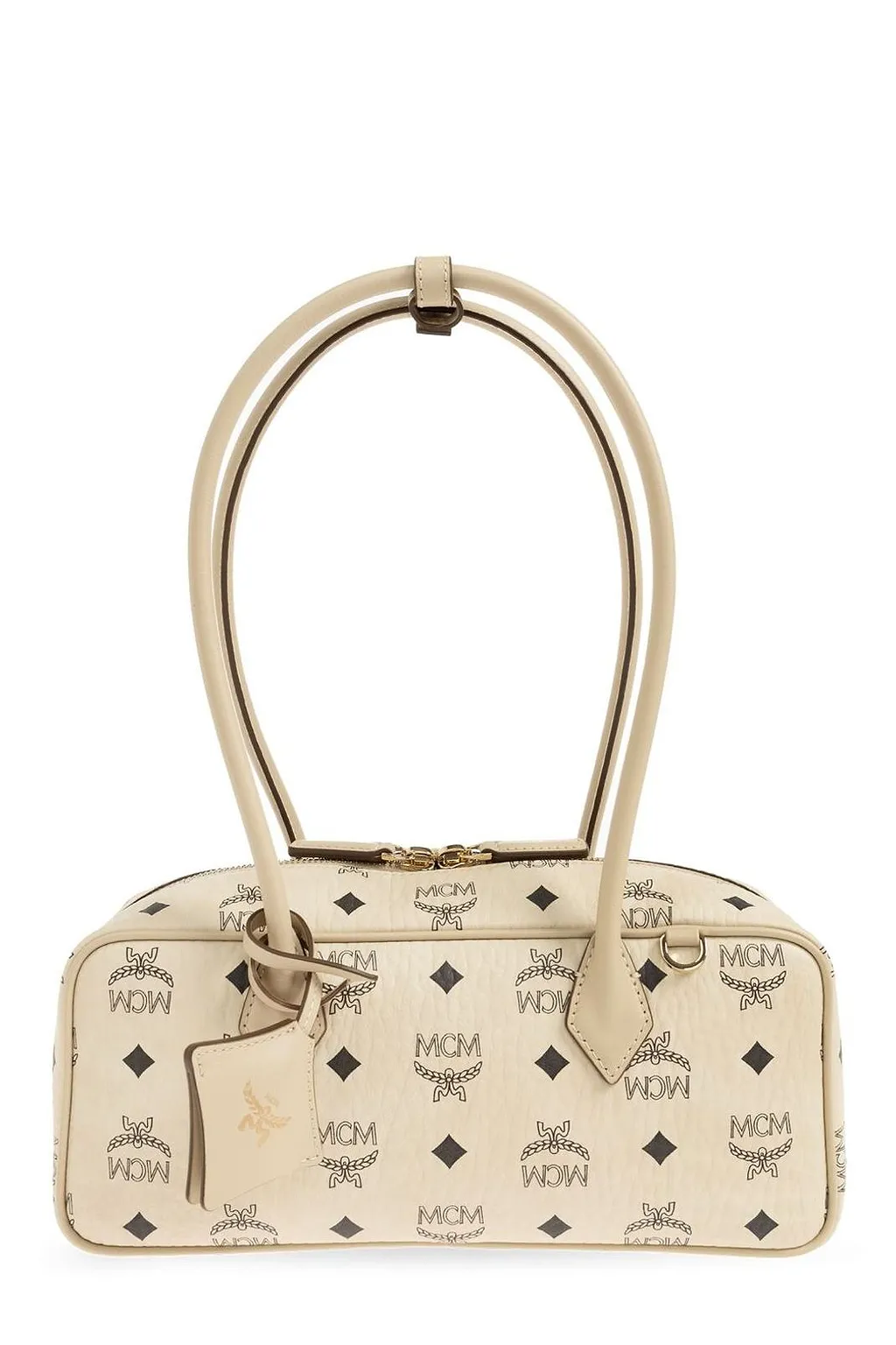 Mcm Aren Zip-Up Bag
