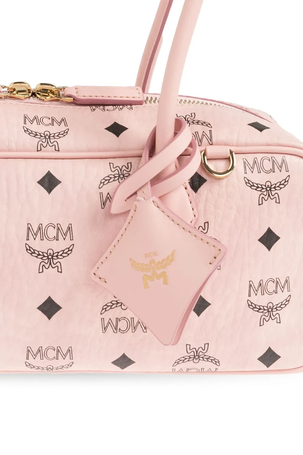 Mcm Aren Zip-Up Bag
