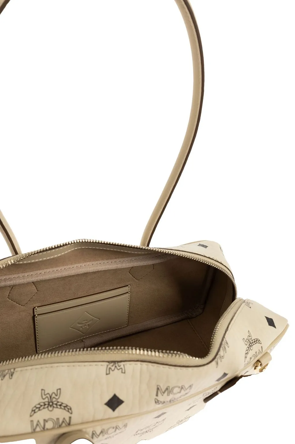 Mcm Aren Zip-Up Bag