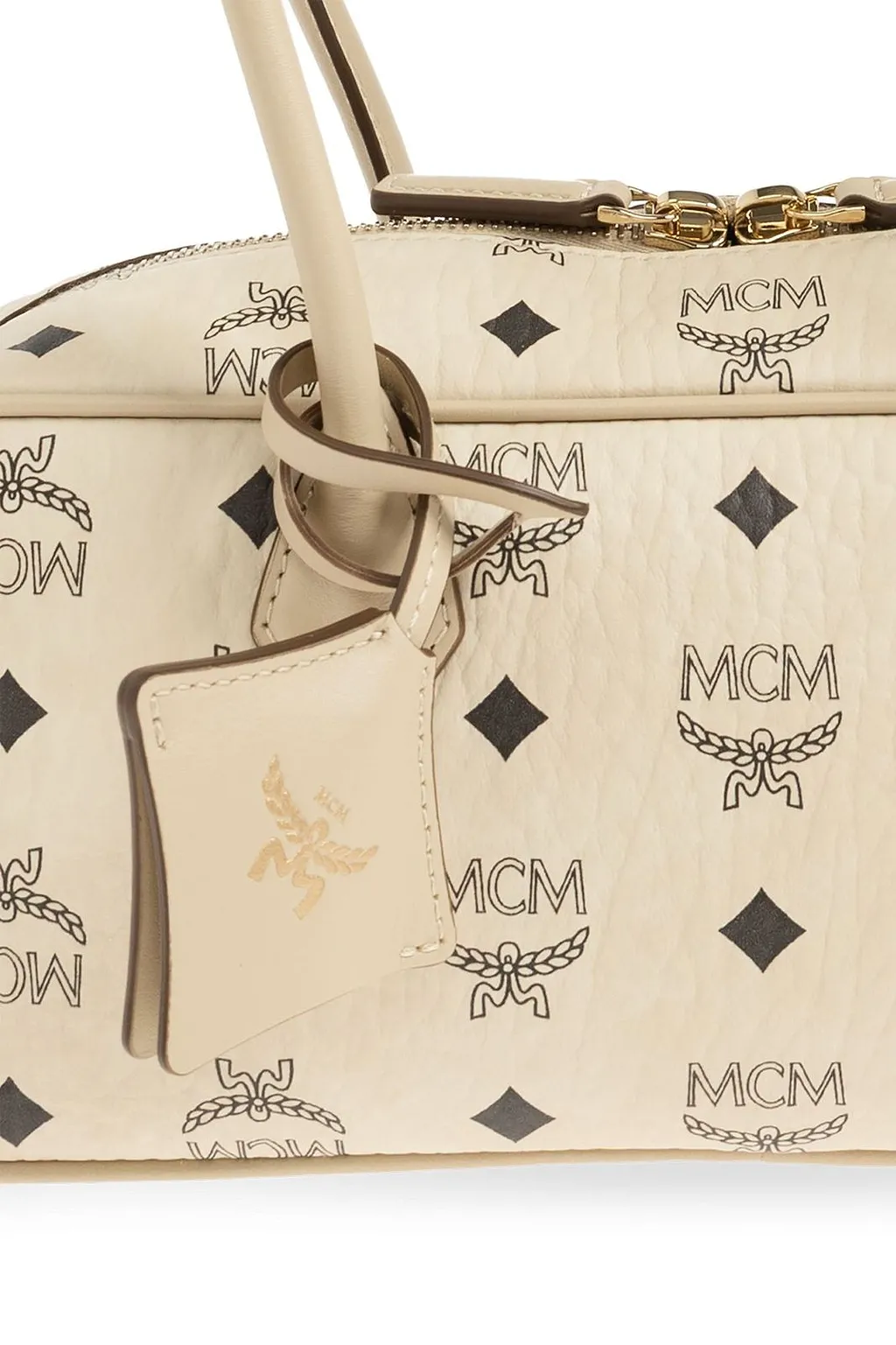 Mcm Aren Zip-Up Bag