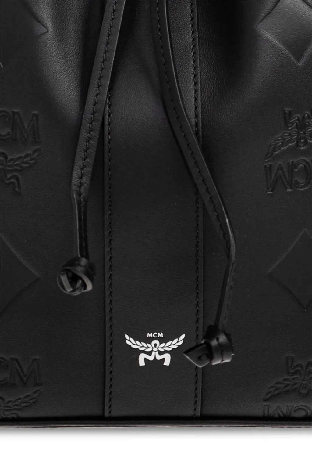 Mcm Dessau Medium Drawstring Bag