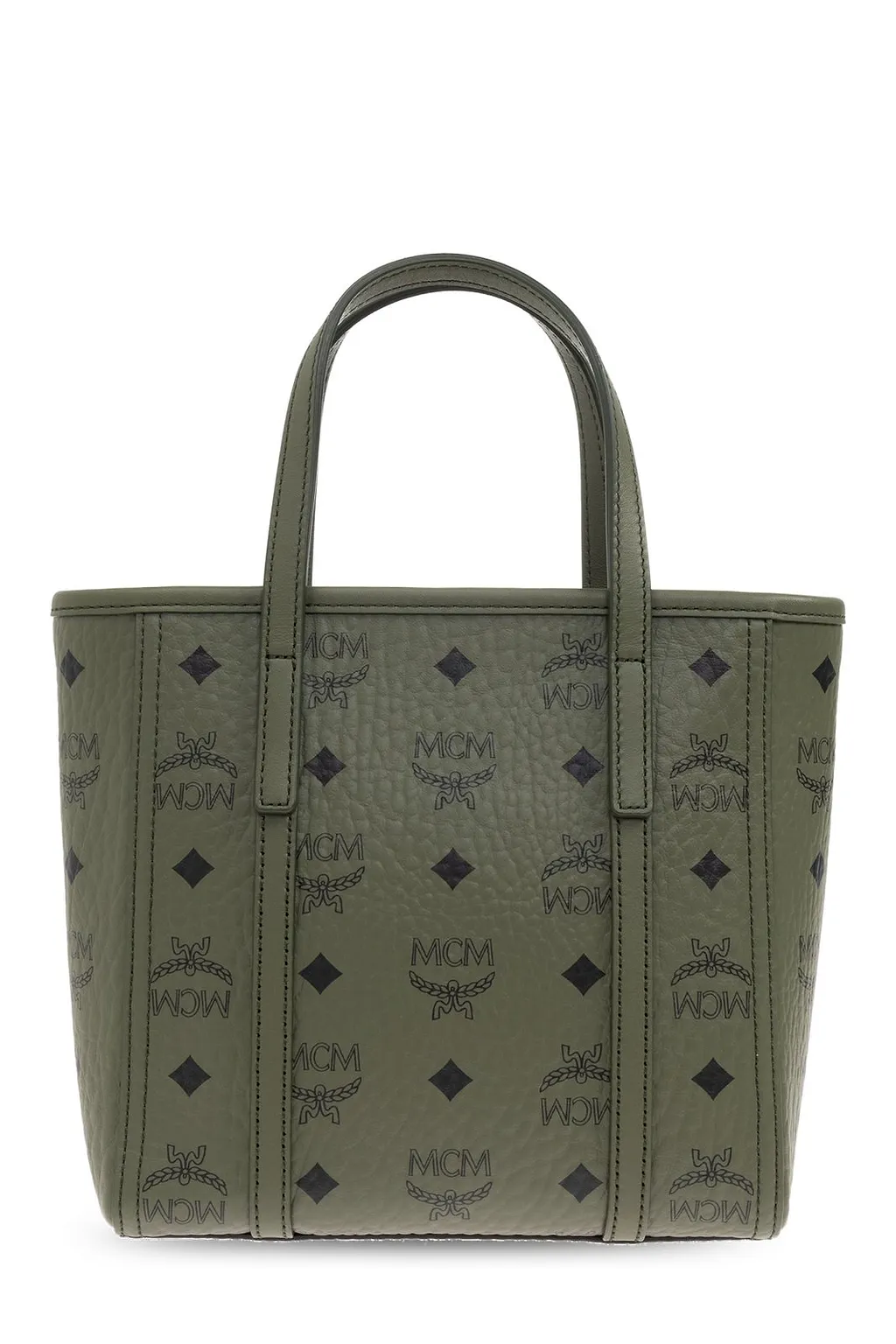 Mcm Logo Printed Handbag