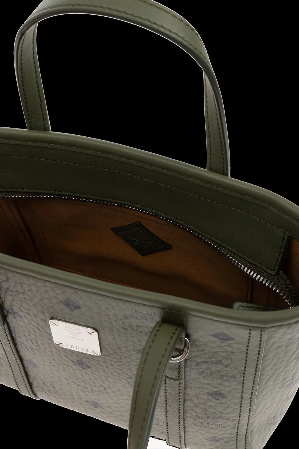 Mcm Logo Printed Handbag