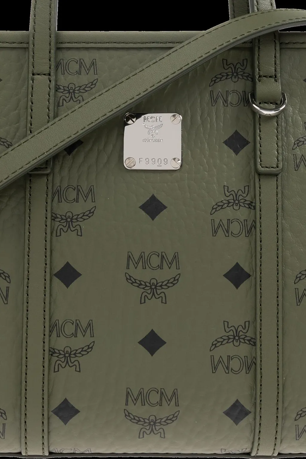 Mcm Logo Printed Handbag