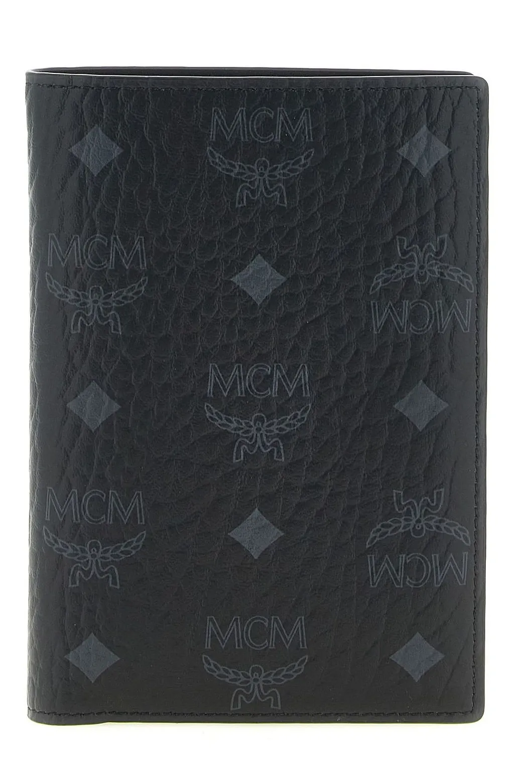 Mcm Logo Printed Passport Holder