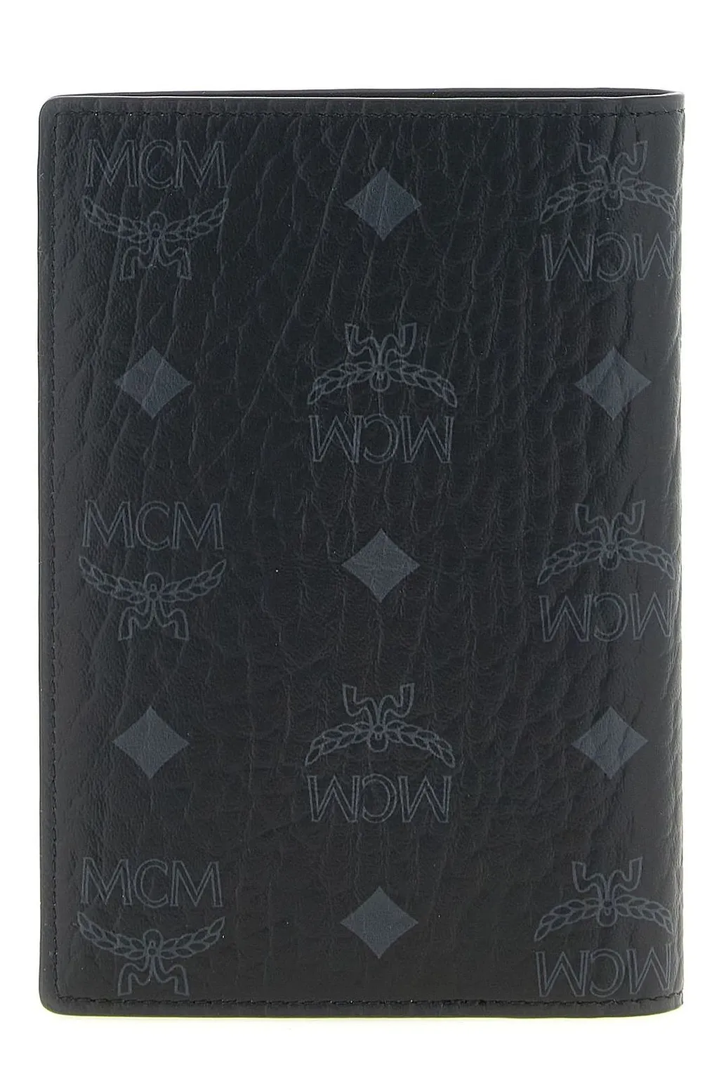 Mcm Logo Printed Passport Holder