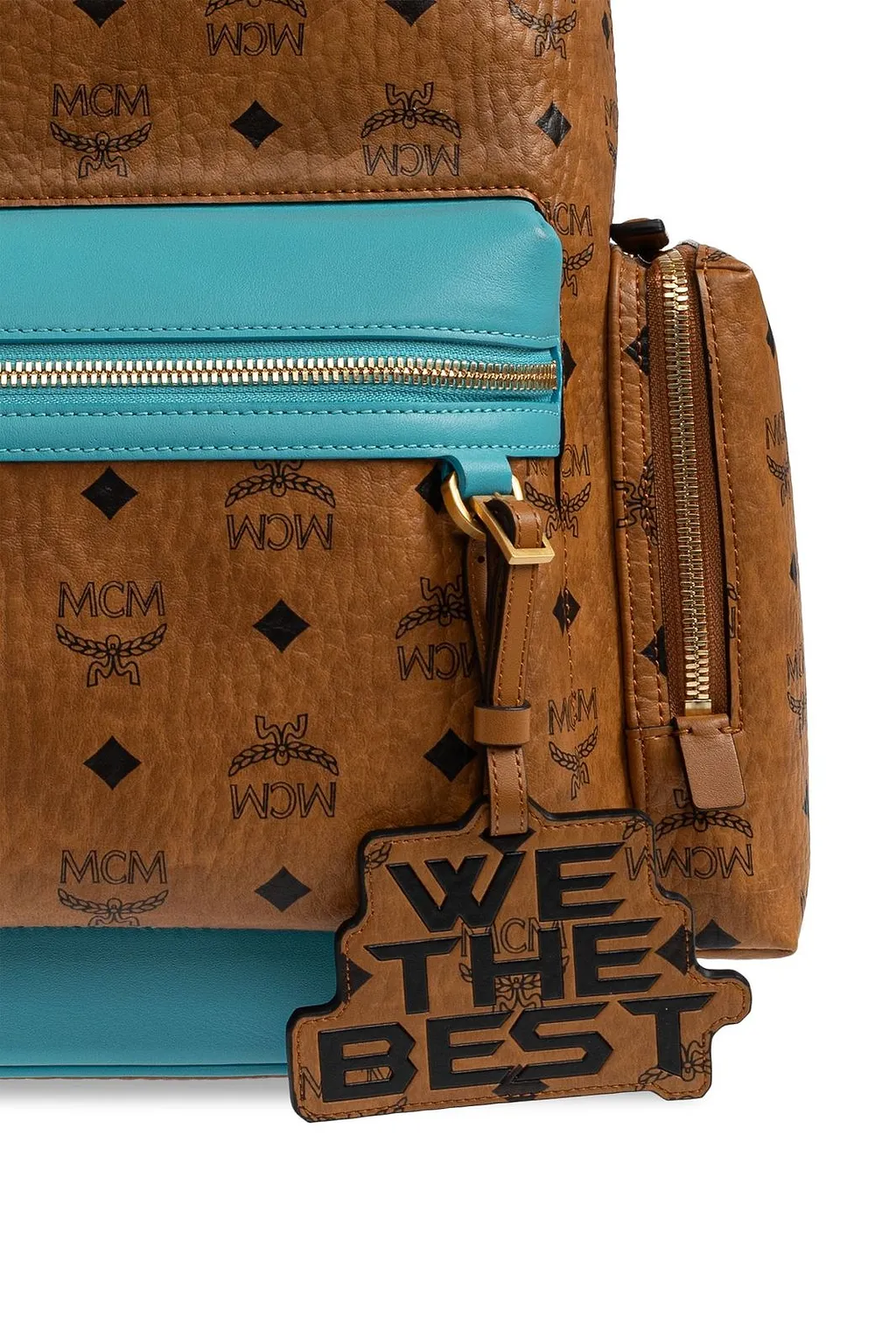 Mcm X Dj Khaled Logo Backpack
