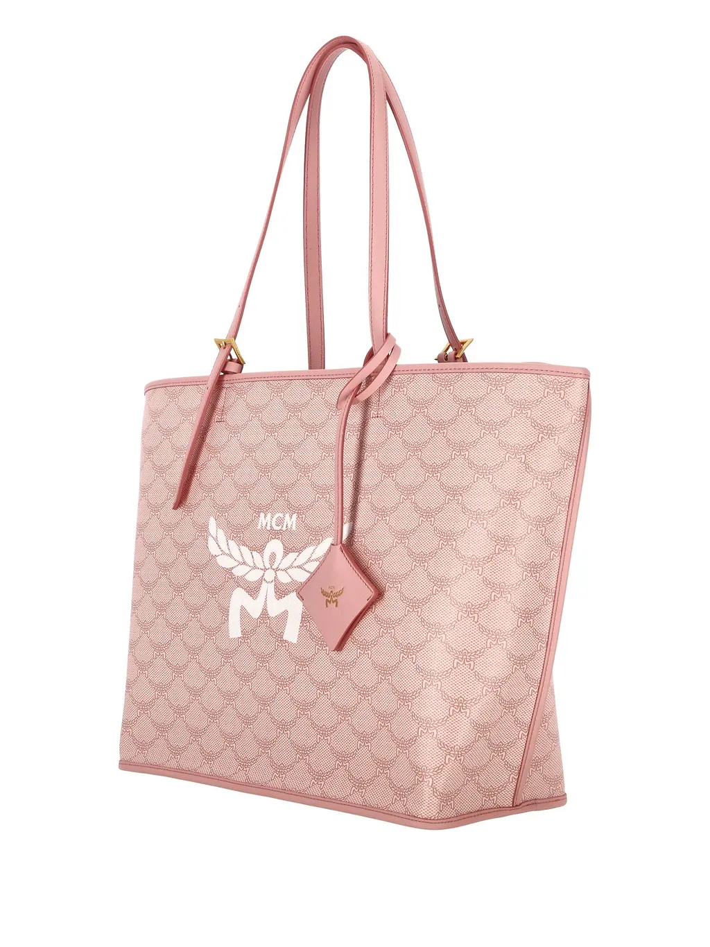 Mcm Medium Himmel Lauretos Top Handle Bag