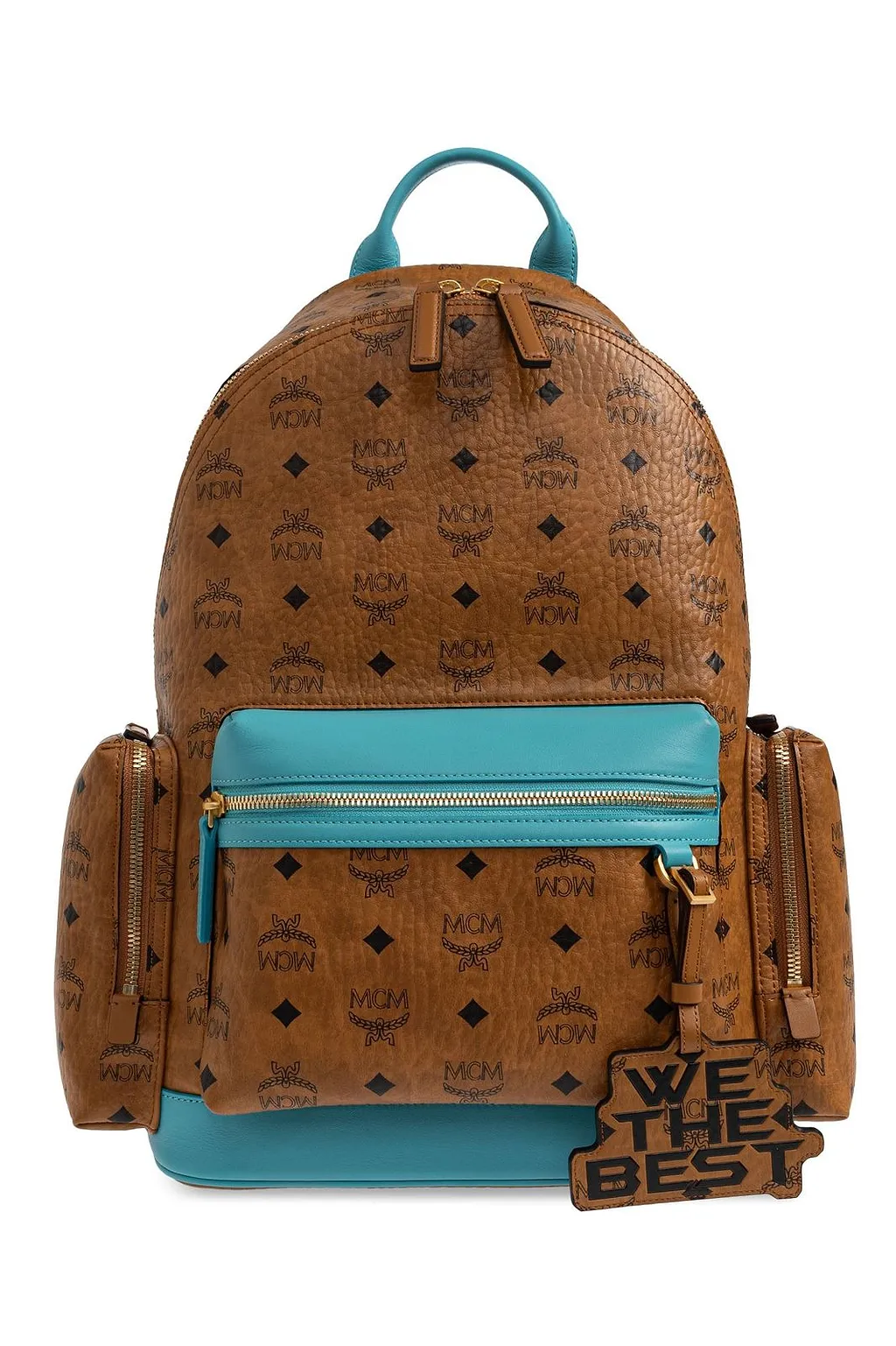 Mcm X Dj Khaled Logo Backpack