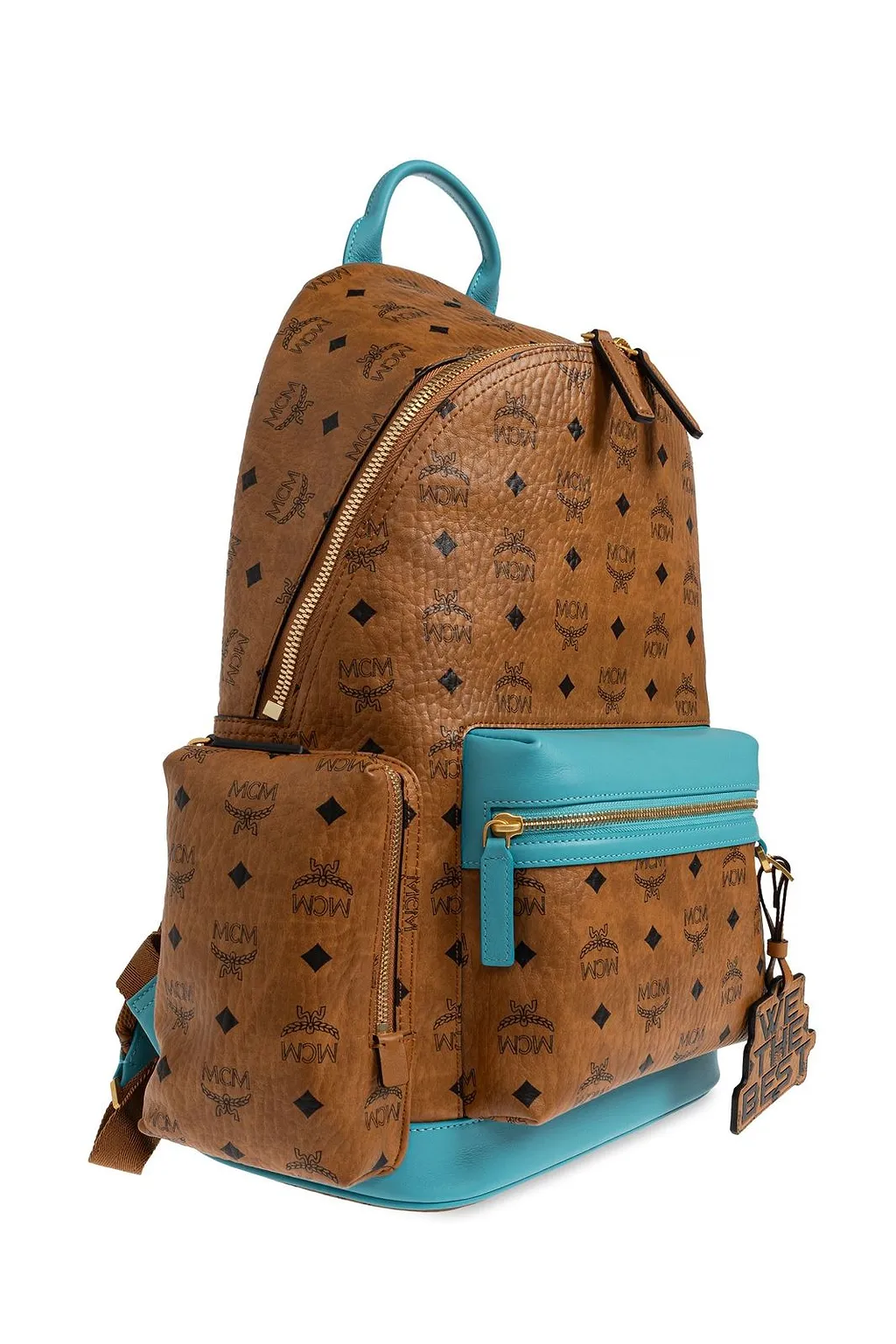 Mcm X Dj Khaled Logo Backpack