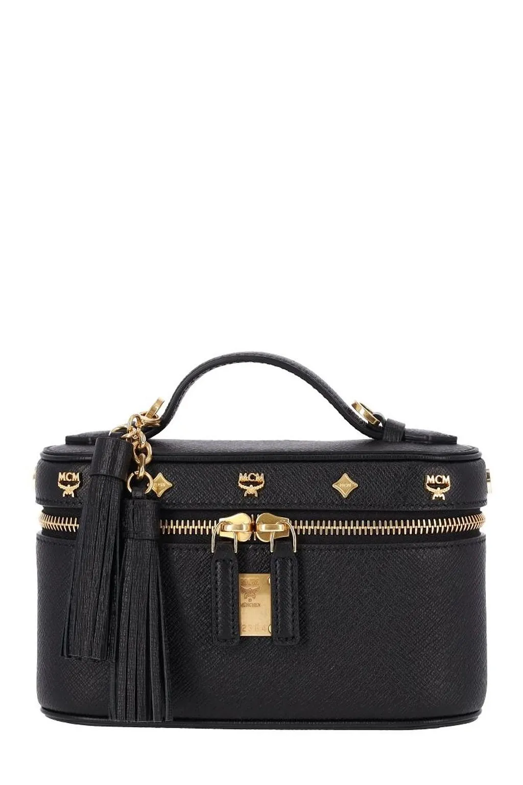 Mcm Top Handle Box Shoulder Bag