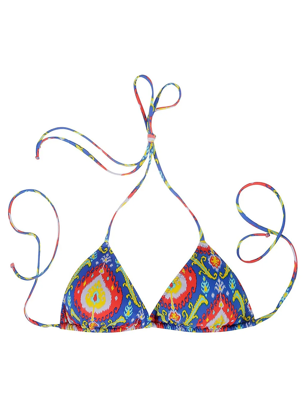 Graphic Printed Triangle Bikini Top