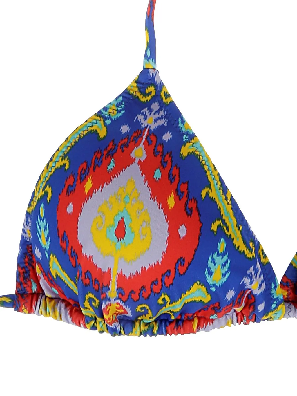 Graphic Printed Triangle Bikini Top