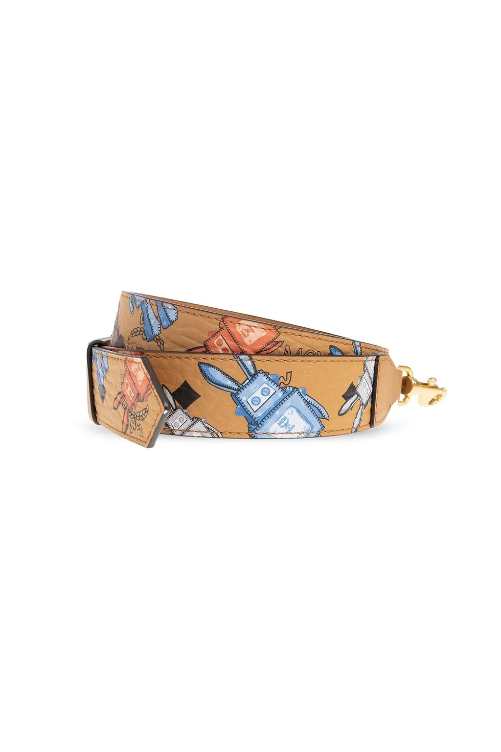 Mcm Monogram Printed Bag Strap