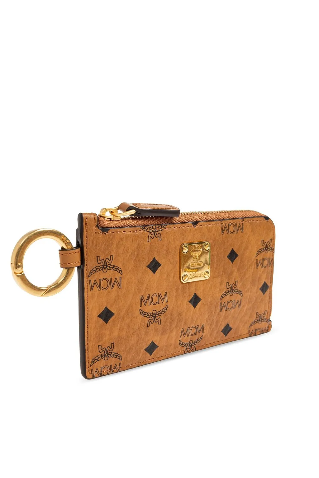 Mcm Monogram Zip Card Wallet