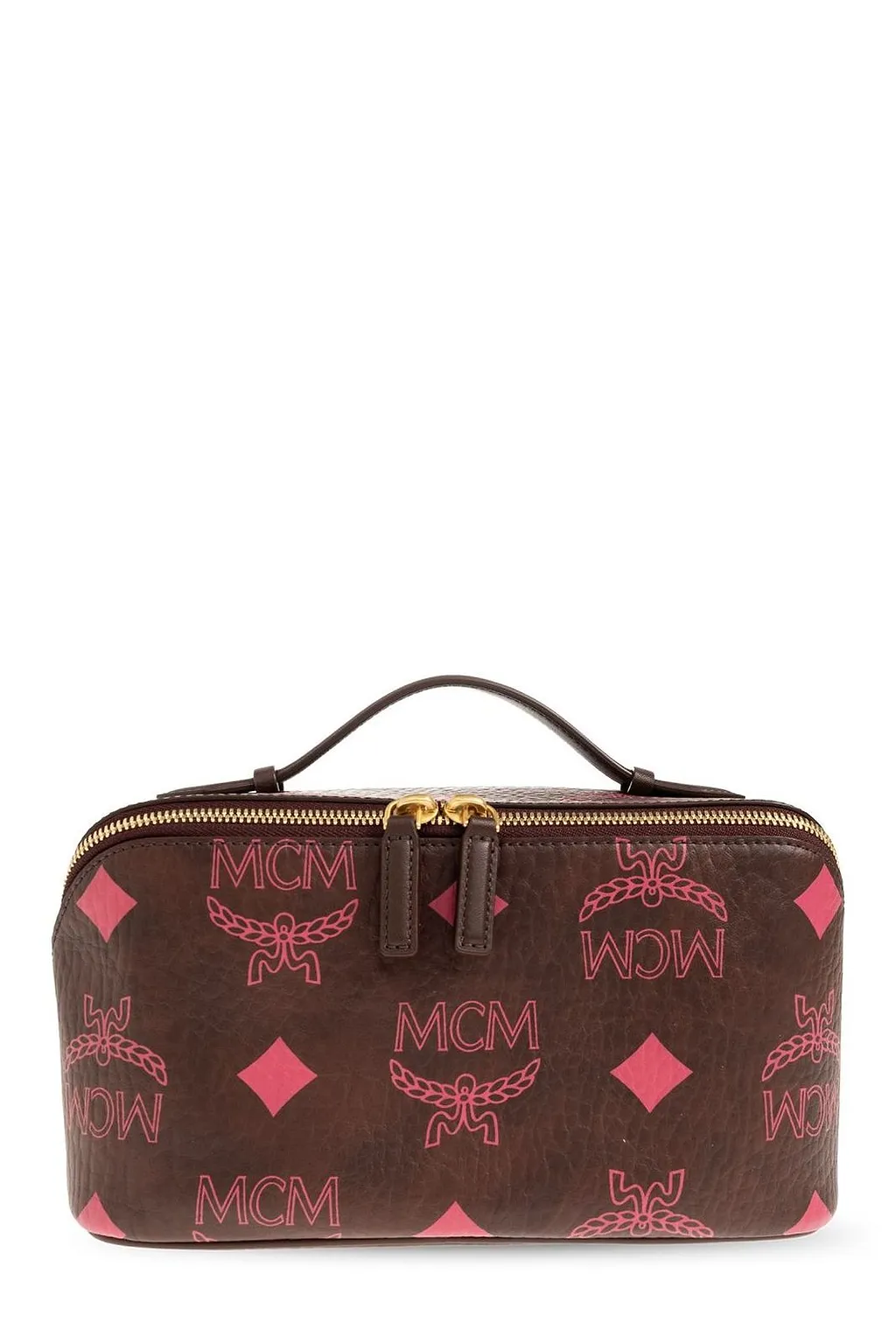 Mcm Ottomar Zip-Up Toiletry Bag